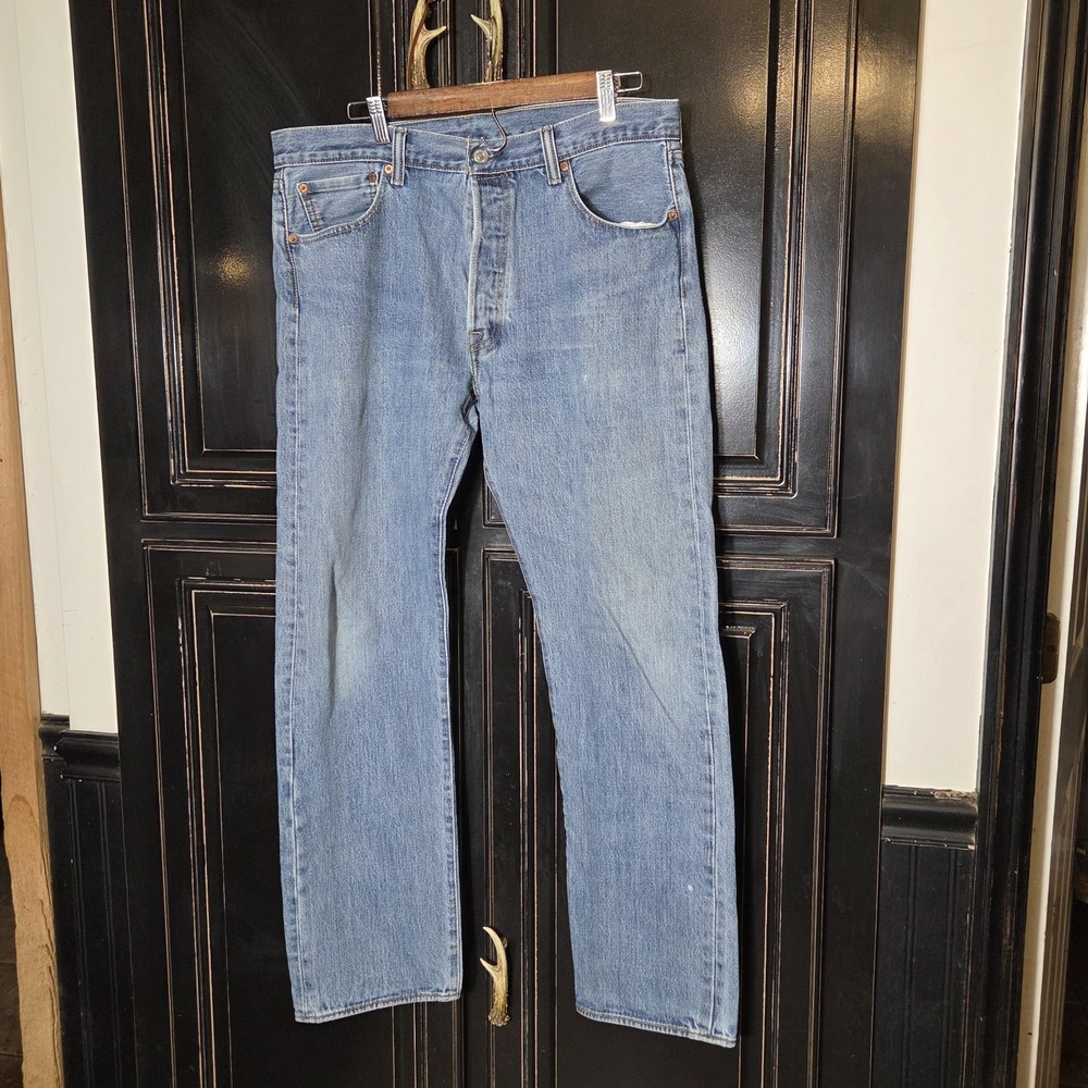 Levi's 501 35x32 Button Fly Jeans, Nostalgic, Casual, Festival, Rodeo,read